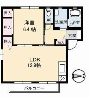 間取図 伯備線/清音駅 徒歩7分 2階 築29年