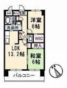 水島臨海鉄道水島本線/球場前駅 徒歩4分 2階 築21年 2LDKの間取り