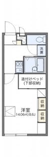 伯備線/備中広瀬駅 徒歩45分 2階 築23年 1Kの間取り