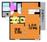 山陽本線（中国）/西阿知駅 徒歩23分 1階 築浅 1LDKの間取り