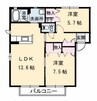 山陽本線（中国）/金光駅 徒歩10分 2階 築22年 2LDKの間取り