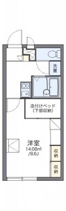 伯備線/備中高梁駅 徒歩21分 1階 築23年 1Kの間取り