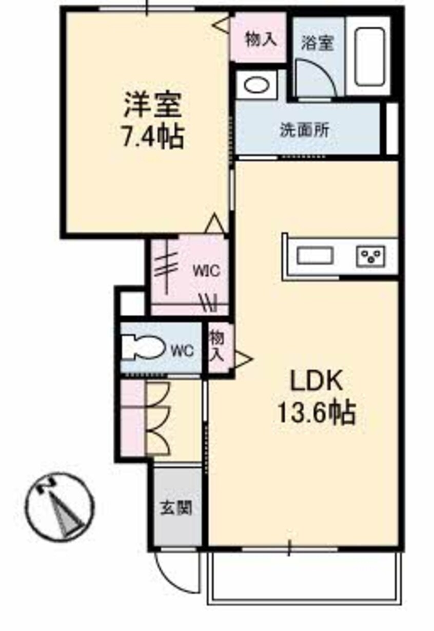 間取図 瀬戸大橋線/茶屋町駅 徒歩17分 1階 築3年