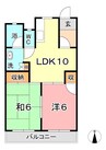 山陽本線（中国）/中庄駅 徒歩2分 3階 築47年 2LDKの間取り