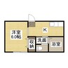 山陽本線（中国）/西阿知駅 徒歩11分 1階 築30年 1Rの間取り