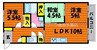 瀬戸大橋線/児島駅 徒歩15分 2階 築29年 3LDKの間取り
