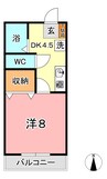 水島臨海鉄道水島本線/球場前駅 徒歩12分 2階 築29年 1DKの間取り
