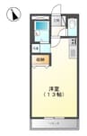 山陽本線（中国）/倉敷駅 バス:7分:停歩3分 2階 築26年 1Rの間取り
