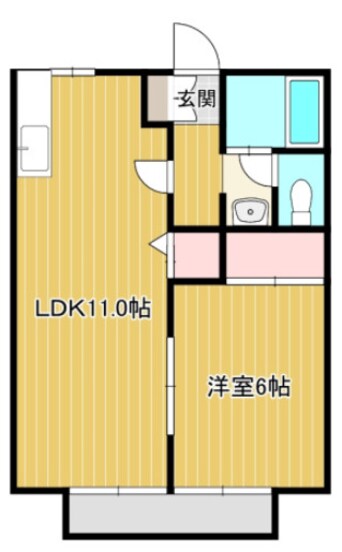 間取図 山陽本線（中国）/西阿知駅 徒歩17分 2階 築31年