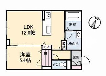 間取図 山陽本線（中国）/倉敷駅 徒歩16分 1階 築8年