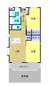 山陽本線（中国）/西阿知駅 徒歩22分 1階 築13年 2DKの間取り