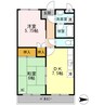 山陽本線（中国）/新倉敷駅 徒歩24分 3階 築29年 2DKの間取り