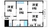 井原鉄道井原線/子守唄の里高屋駅 徒歩10分 3階 築24年 3DKの間取り