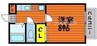 山陽本線（中国）/中庄駅 徒歩19分 1階 築29年 1Kの間取り