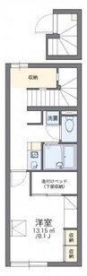 山陽本線（中国）/鴨方駅 徒歩21分 2階 築18年 1Kの間取り