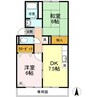 山陽本線（中国）/倉敷駅 徒歩23分 1階 築28年 2DKの間取り