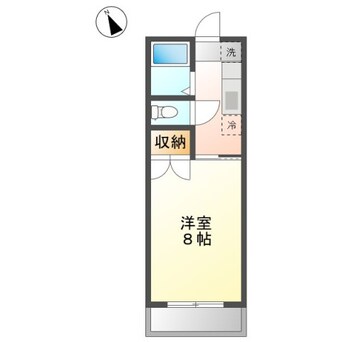 間取図 山陽本線（中国）/倉敷駅 徒歩15分 5階 築37年