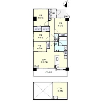 間取図 山陽本線（中国）/倉敷駅 徒歩31分 3階 築1年