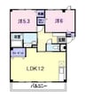 山陽本線（中国）/倉敷駅 徒歩20分 2階 築29年 2LDKの間取り