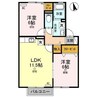 山陽本線（中国）/新倉敷駅 徒歩45分 2階 築19年 2LDKの間取り