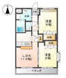 山陽本線（中国）/西阿知駅 徒歩13分 2階 築15年 2LDKの間取り