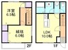 山陽本線（中国）/西阿知駅 徒歩13分 1-2階 築29年 2LDKの間取り