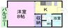 宇野線<宇野みなと線>/早島駅 徒歩20分 2階 築25年 1Kの間取り