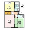 水島臨海鉄道水島本線/西富井駅 徒歩12分 1階 築40年 2Kの間取り
