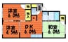 水島臨海鉄道水島本線/倉敷市駅 徒歩11分 1階 築33年 2LDKの間取り