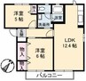 山陽本線（中国）/新倉敷駅 徒歩6分 2階 築24年 2LDKの間取り