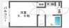 水島臨海鉄道水島本線/西富井駅 徒歩12分 2階 築34年 1Kの間取り
