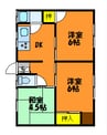 宇野線<宇野みなと線>/久々原駅 徒歩40分 1階 築55年 3DKの間取り