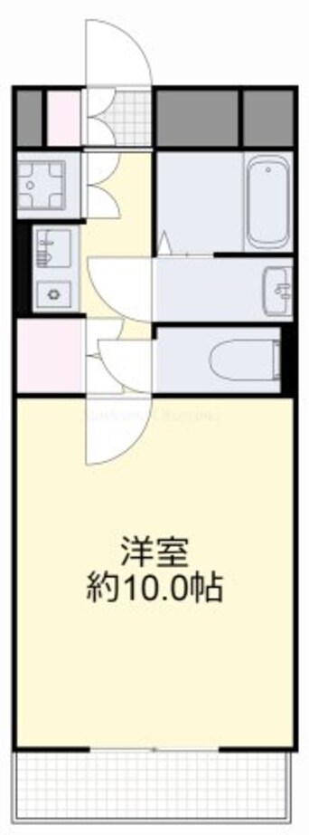 間取図 山陽本線（中国）/新倉敷駅 徒歩8分 6階 築29年