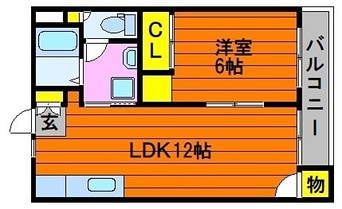 間取図 水島臨海鉄道水島本線/球場前駅 徒歩14分 2階 築27年