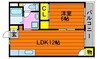 水島臨海鉄道水島本線/球場前駅 徒歩14分 2階 築27年 1LDKの間取り