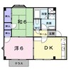 山陽本線（中国）/倉敷駅 徒歩22分 1階 築32年 2DKの間取り