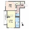 山陽本線（中国）/倉敷駅 徒歩12分 2階 1年未満 1LDKの間取り