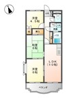 山陽本線（中国）/倉敷駅 徒歩12分 1階 築26年 3LDKの間取り