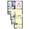 山陽本線（中国）/西阿知駅 徒歩12分 1階 1年未満 1LDKの間取り