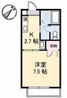水島臨海鉄道水島本線/浦田駅 徒歩6分 2階 築29年 1Kの間取り