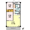 水島臨海鉄道水島本線/西富井駅 徒歩16分 3階 築27年 2LDKの間取り