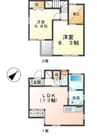 山陽本線（中国）/西阿知駅 徒歩8分 1-2階 築9年 2LDKの間取り