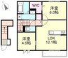 山陽本線（中国）/倉敷駅 徒歩12分 2階 1年未満 2LDKの間取り
