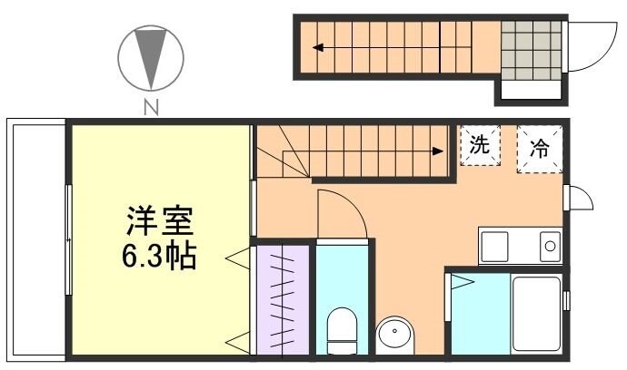 間取り図 山陽本線（中国）/新倉敷駅 徒歩17分 2階 築9年
