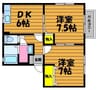 山陽本線（中国）/金光駅 徒歩11分 1階 築23年 2DKの間取り