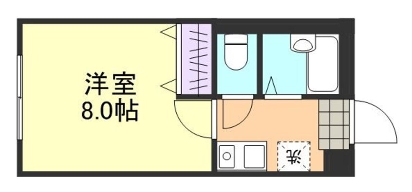 間取図 山陽本線（中国）/倉敷駅 徒歩11分 2階 築28年