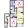 コンフォレア 2LDKの間取り