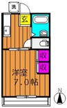 アメニティハイツ　Ａ 1Kの間取り