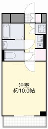 シティガーデンオオヤマ 1Kの間取り