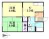 エスポワールマキ 2Kの間取り